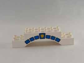 Boogblok politiebureau wit Duplo