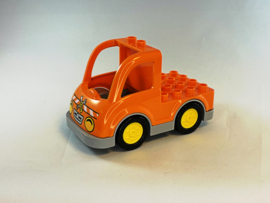 Truck / vrachtwagen wegwerkzaamheden oranje Duplo