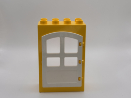 Kozijn geel met deur wit Duplo