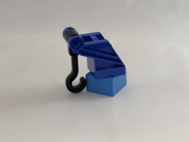 Takel blauw met haak op blok Duplo
