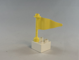 Vlag helder lichtgeel  Duplo