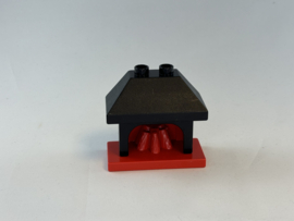Openhaard / kachel rood Duplo