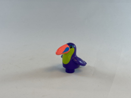 Toekan paars, groen en oranje Duplo