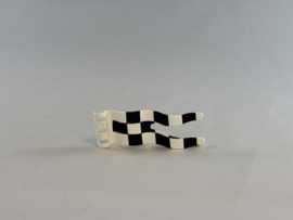Vlag wit / zwart Duplo