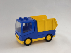 Vrachtwagen blauw met kiepbak Duplo