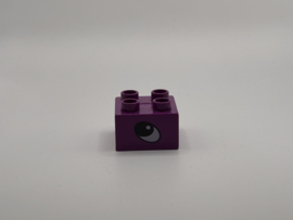 Oog op blok paars Duplo