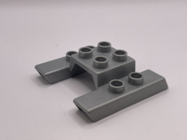 Onderstel helikopter / vliegtuig lichtgrijs Duplo