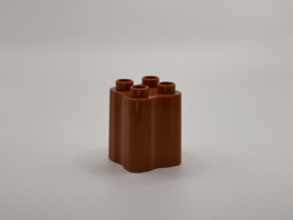 Boomstam blok medium bruin  Duplo