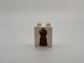 2 nops blok hoog wit perpermolen Duplo