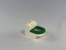 Toilet / wc wit groen Duplo