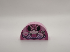 Halfrond blok café Minnie Mouse roze Duplo