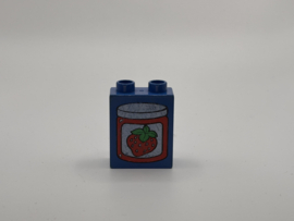 2 nops blok hoog blauw jam Duplo