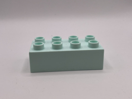 8 nops blok licht aquablauw Duplo