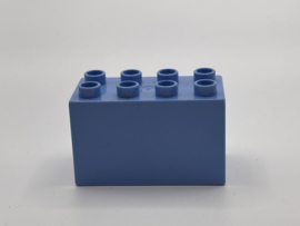 8 nops blok hoog medium blauw Duplo