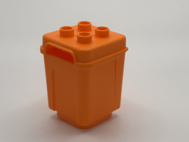 Vuilnisbak oranje Duplo
