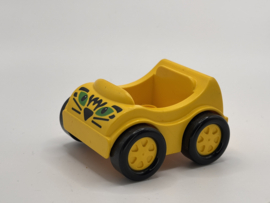 Raceauto tijger geel met gele velg Duplo