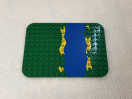 Bouwplaat gras en water Duplo