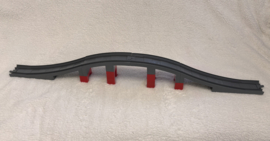Brug treinrails donkergrijs Duplo