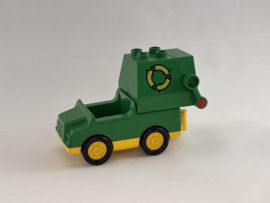 Vuilniswagen groen Duplo