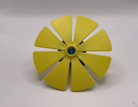 Windmolen met blok felgeel Duplo