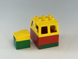 Trein cabine rood groen Duplo