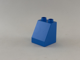 Blok schuin hoog donker azuurblauw Duplo