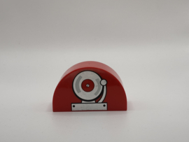 Halfrond blok bel brandweer rood Duplo