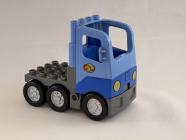 Vrachtwagen blauw grijs Duplo