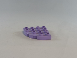 Plaat kwart rond lila Duplo