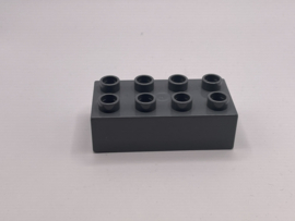 8 nops blok donkergrijs Duplo