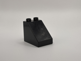 Blok schuin groot zwart Duplo