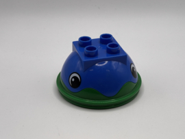 Deksel met ring blauw groen ballenbaan Duplo