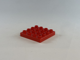 Plaat 4x4 rood Duplo