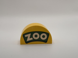 Halfrond blok ZOO geel Duplo