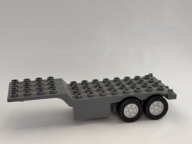 Aanhanger vrachtwagen grijs Duplo