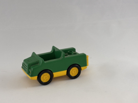 Auto groen geel Duplo