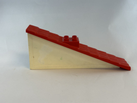 Dak groot wit met rood Duplo