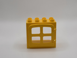 Kozijn geel met boog raam / deur geel  2x4 Duplo