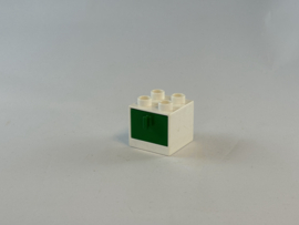 Ladekast wit met groene lade Duplo