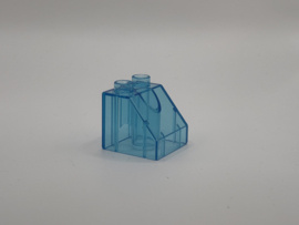 Blok schuin doorzichtig blauw Duplo