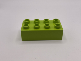 8 nops blok limoengroen Duplo