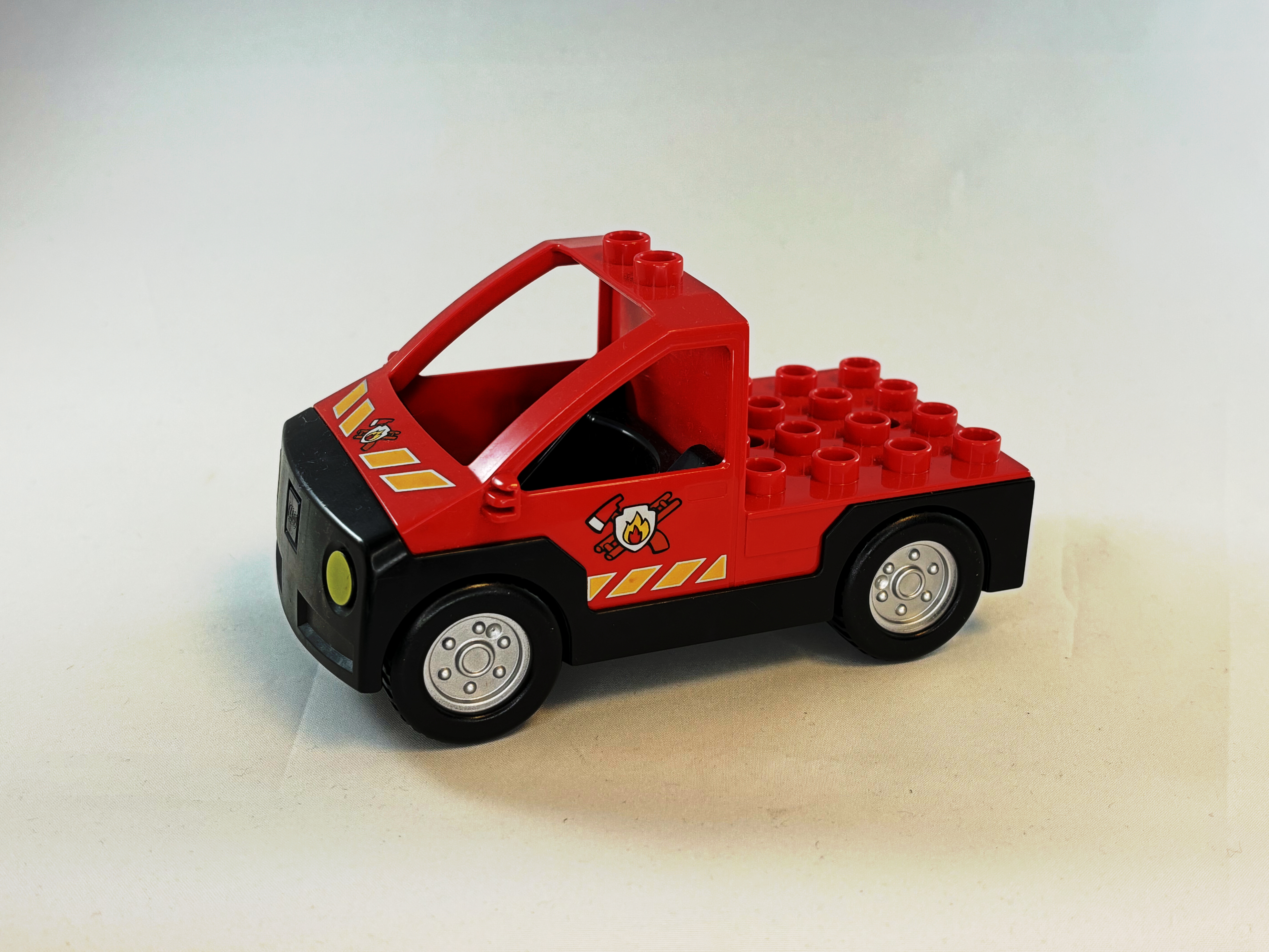 Brandweerauto rood zwart Duplo