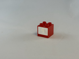 Ladekast rood met witte lade Duplo