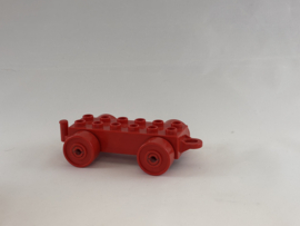 Kar/aanhanger rood (oog) Duplo