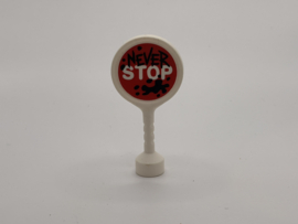 Verkeersbord go for it / never stop Duplo