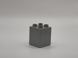 4 nops blok hoog  lichtgrijs Duplo