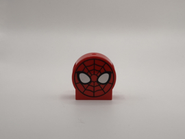Blok rond 2 nops rood Spider-Man Duplo