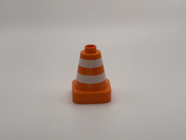 Pion oranje streep wit Duplo