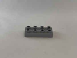 8 nops plat lichtgrijs Duplo