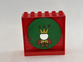 Houder ballenbaan met deur koning Duplo